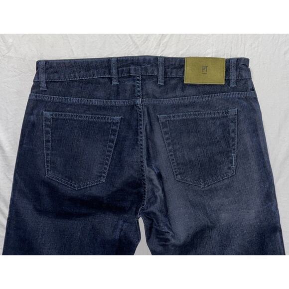 PT Torino 'Jazz' Velour 5-Pocket Stretch Jeans. Black, Men's 34X35. EUC!! - Picture 9 of 9